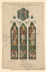 Tekening, Sint-Pieterskerk, Alb, ca. 1870