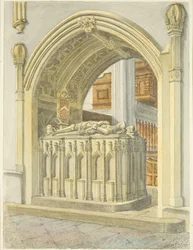 Graf van Robert Fitzharding, overleden 1170, in de kathedraal van Bristol