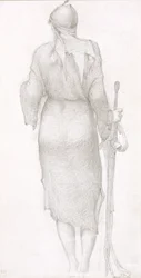 Figuur Arthur studeren in Avalon