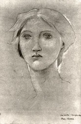 Hoofd van een meisje, c.1893-96
