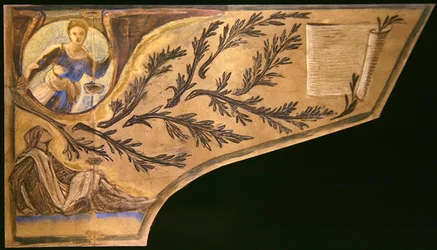 Dichter Muse - pianodeksel papier