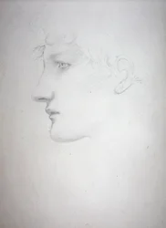 Studie van een hoofd - Bessie Keane, ca. 1893