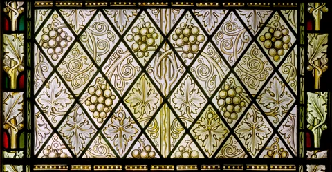 Detail van een glas-in-loodraam, c.1896