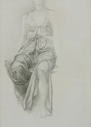 Draperiestudie voor 