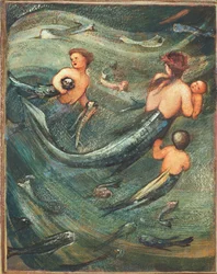 Zeemeerminnen in de diepte, 1882