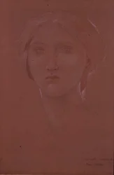 Studie van Margaret Burne-Jones voor 