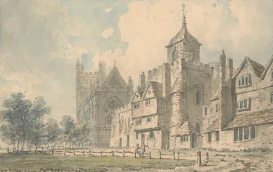 Exeter Cathedral en naburige gebouwen