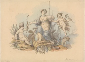 Allegorie van zeehandel