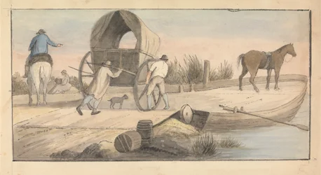 Aan boord gaan van de veerboot