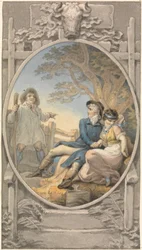 Ontwerp in kleur voor een ex libris