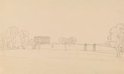 Ver uitzicht op Easton Neston, Northants
