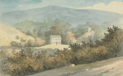 Heuvelachtig Landschap met Huis