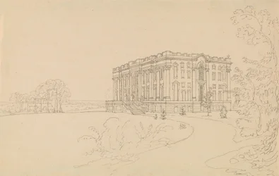 Uitzicht op Easton Neston, Northants