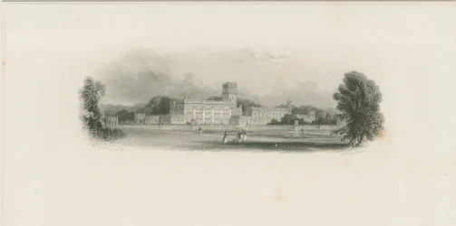 Trentham Hall (staalgravure)