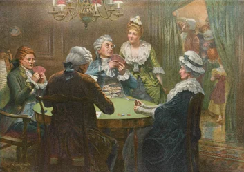 Een Kerstmis Whist Party - met Seizoensgebonden Rondspelen voor de Jongere Generaties