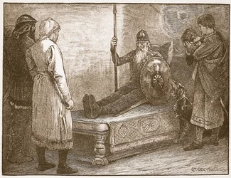 De Dood van Siward, illustratie uit 