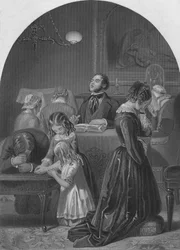 Familie Aanbidding, ca. 1870