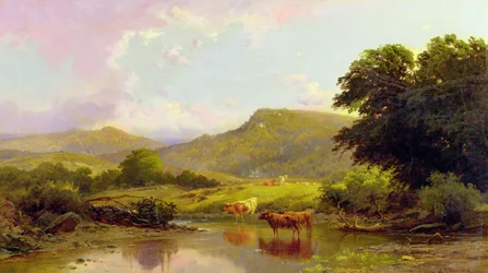 Scène op de rivier Conwy, Betws-y-Coed, Noord-Wales