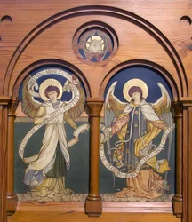 Garstang, St Thomas, Shrigley & Hunt (1873-1982), Edward Holmes Jewitt (1849-1929), Engel Reredos, c.1877