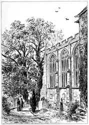 Het koor van de kerk van Stratford, Stratford-upon-Avon, Warwickshire, 1885