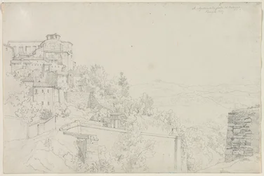 Sint Agostino van Bulagajo, Perugia San Agostino dalla parte del Bulagajo, Perugia, 1829
