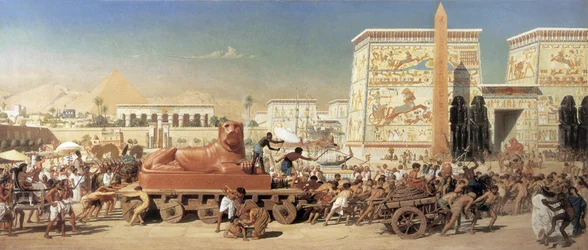 Israël in Egypte in 1867 (olieverf op doek)