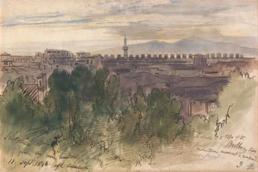 Salonica, vanuit mijn kamerraam, 11 sept. 1848, na zonsondergang