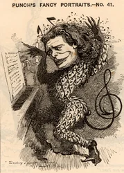 Anton Rubinstein (1829-1894) Russische pianist, componist en dirigent, oprichter van het St. Petersburg Conservatorium. In het Londense concertseizoen van 1881 verdiende hij ongeveer £10.000. Een van zijn composities was een opera 