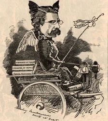 Cartoon van William Black