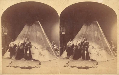 Groep van 18 Stereografische Beelden van de 1884-1885 New Orleans Centennial International