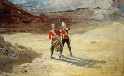 De trommels van de voor- en achterhoede