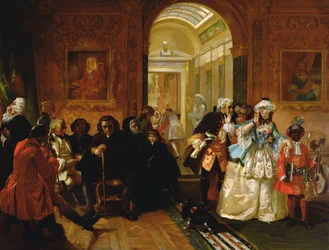 Lord Chesterfields Wachtkamer in 1748, 1869