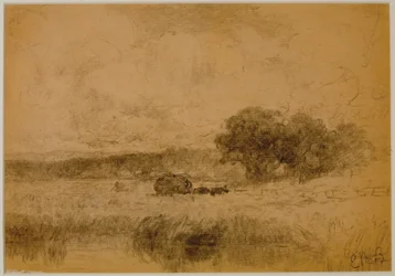 Landschap, Bos (#13) ca. 1880