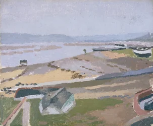 Towy Estuary, Ferryside (Olieverf op board)