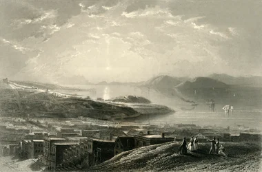Golden Gate vanaf Telegraph Hill, 1872