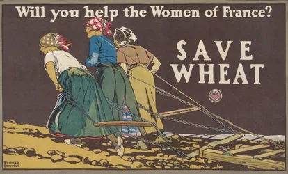 Zal je de vrouwen van Frankrijk helpen, bespaar tarwe