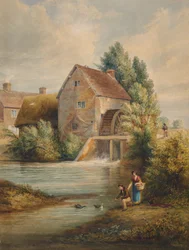 Een watermolen in Warwickshire