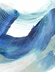 Stromende blauwe golven
