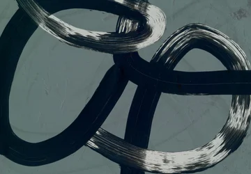 Vloeiende abstracte penseelstreken