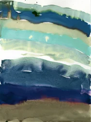 Rustgevende aquarellagen