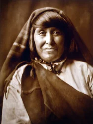 Een Acoma vrouw, c. 1904, foto Edward S. Curtis