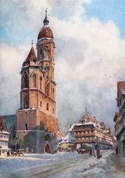 Braunschweig - St Andreas en Alte Wage (kleurenlitho)