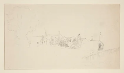 Architectonische studie (recto); Sierlijke schetsen (verso)