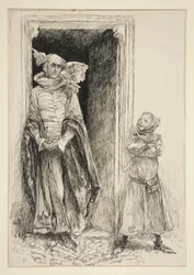 Armado en Moth, uit Act III, Scene i, Love