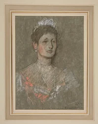 Kroning van Edward VII. Portret: prinses Louise van Battenberg