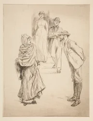 Figuur Scène, studie voor 