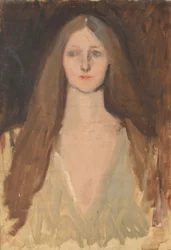 Figurenstudie van Ophelia, voor De Toneelscène in Hamlet, Act III, Scene II