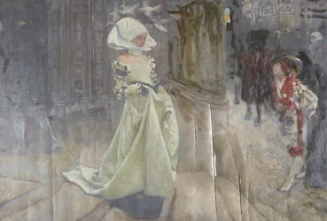 Figuurstudie, mogelijk voor Margaret en Faust