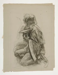 Figurenstudie voor Koning Arthur