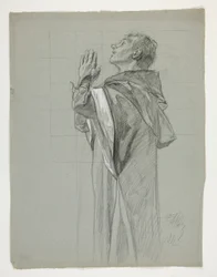 Figurenstudie voor Koning Arthur